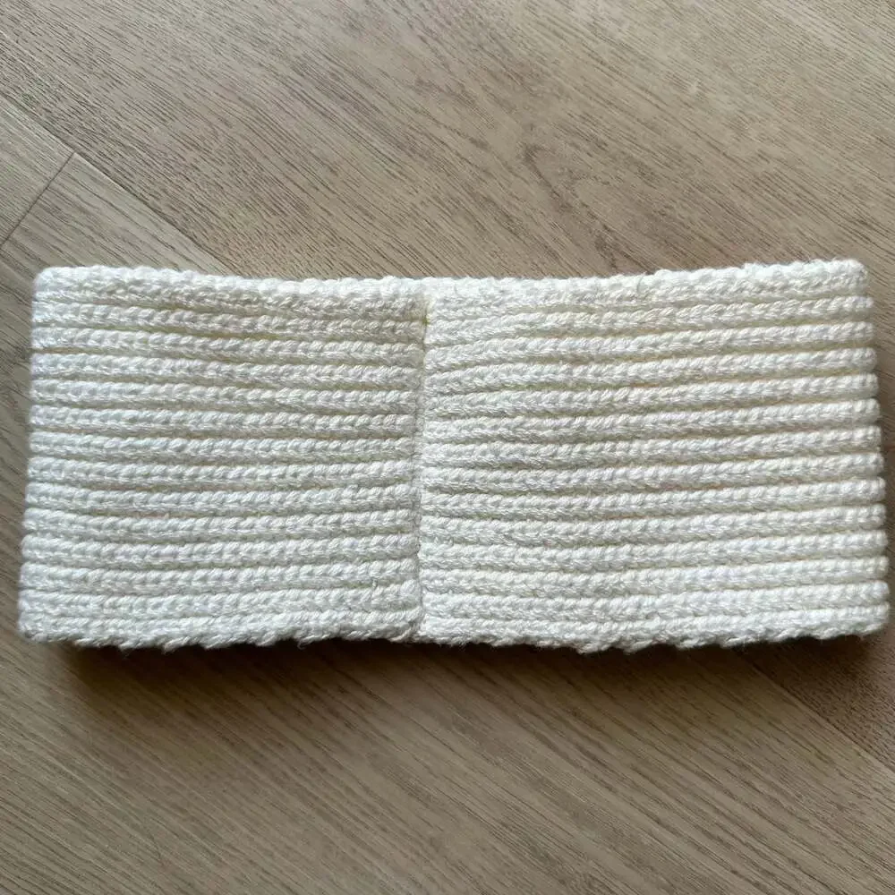 Love Your Melon Cream Cotton Ribbed Knit Headband Ear Warmer